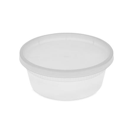 Pactiv Pactiv, Delitainer Microwavable Combo, Clear, 8 Oz, 1.13 X 2.8 X 1.33, 240/carton, PK240 YL2508